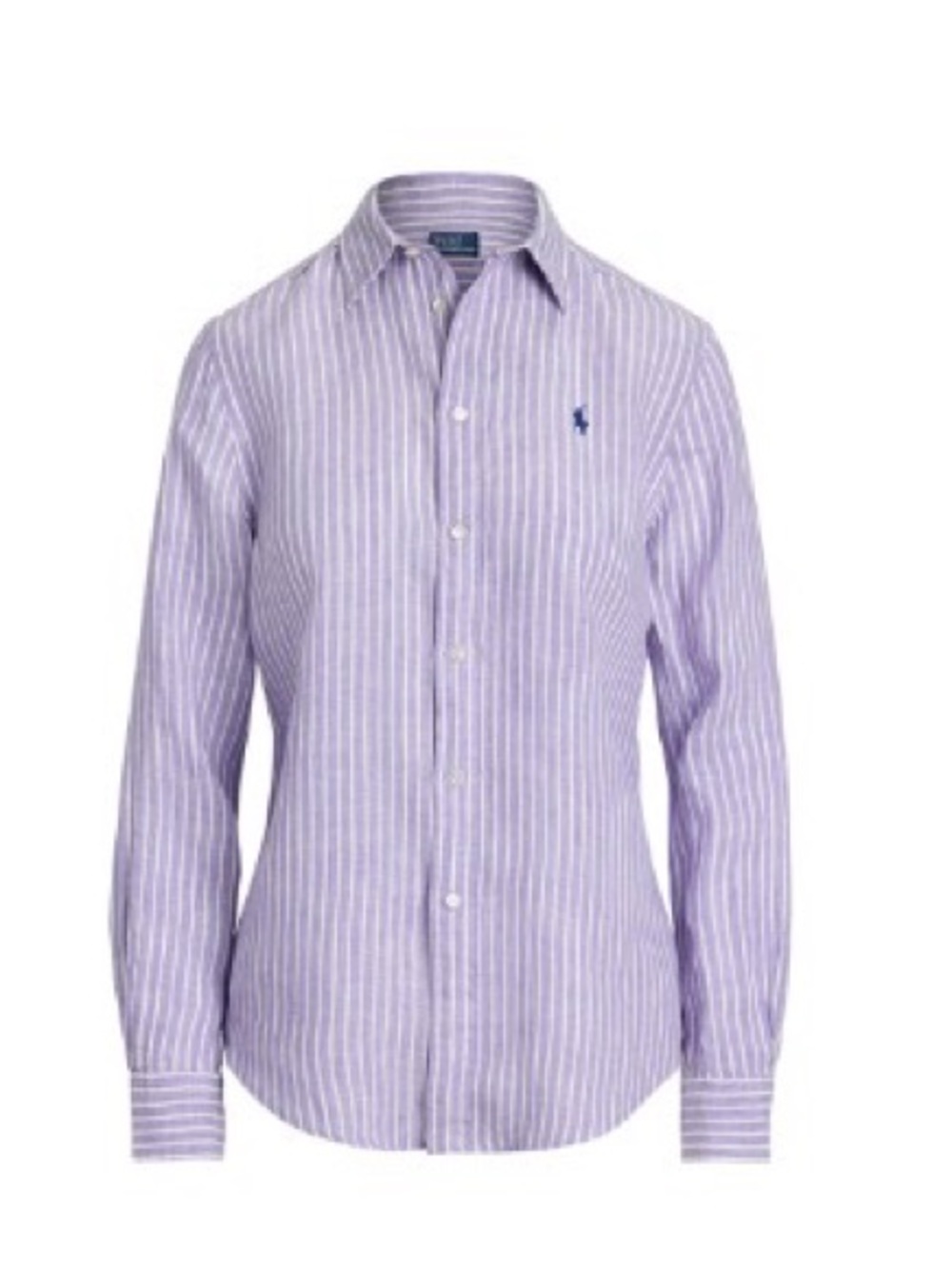 Polo by Ralph Lauren Lavender and White Striped Button-Down Shirt